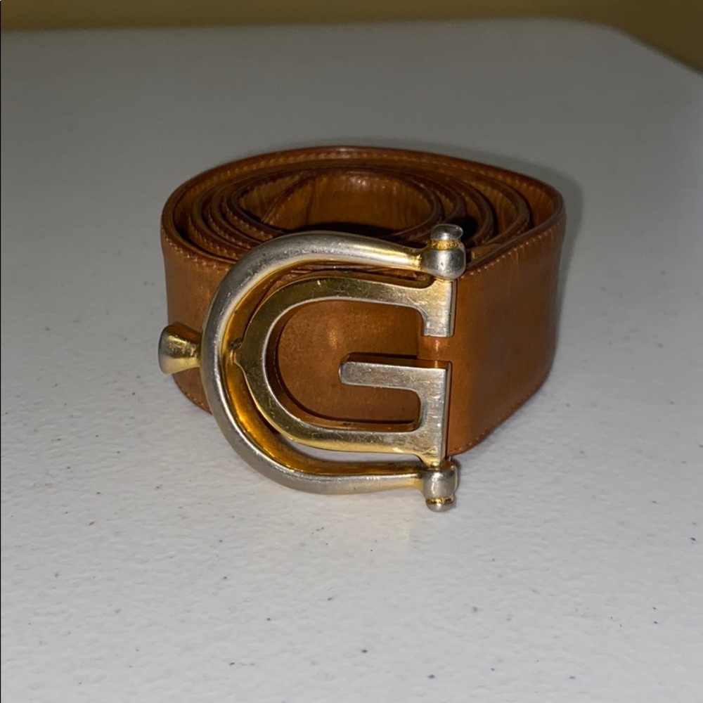 Vintage GUCCI “G” buckle belt